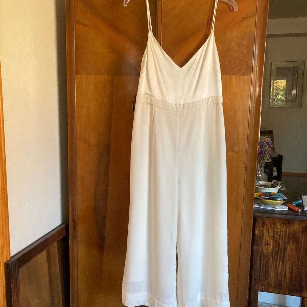 Altered Jill Stuart Wedding Jumpsuit Petite Size 10